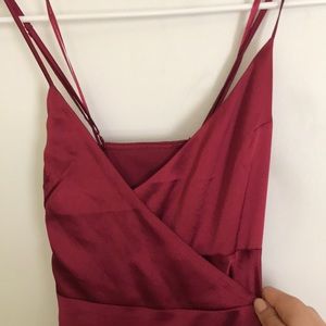Rouge silk salsa dress from Lulu’s